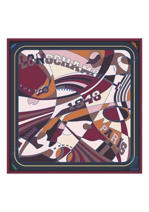 Longchamp silk scarf - Red