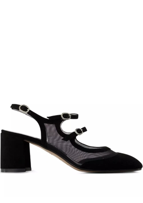 Carel Paris 60mm Bananight buckle-embellished mesh pumps - Black