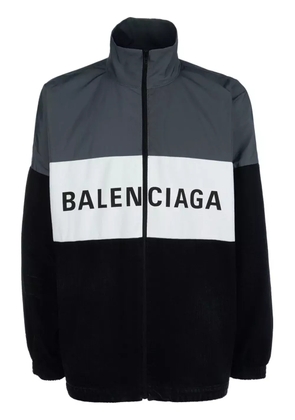 Balenciaga logo-print jacket - Black