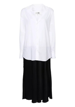 MM6 Maison Margiela numbers-motif cotton maxi dress - White