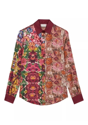 Pierre-Louis Mascia floral-patchwork shirt - Pink