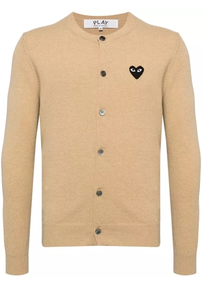Comme Des Garçons Play wool cardigan - Neutrals