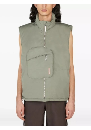 Saintwoods zip-up gilet - Green