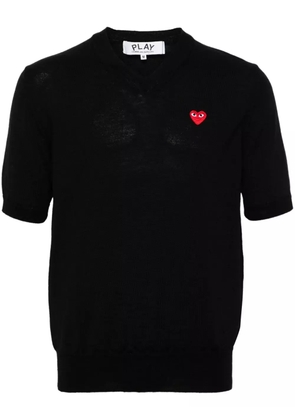 Comme Des Garçons Play heart-patch wool jumper - Black