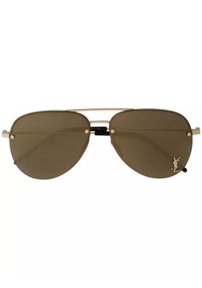 Saint Laurent Eyewear pilot-frame sunglasses - Black