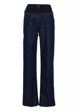 Givenchy bouclé-panelled jeans - Blue