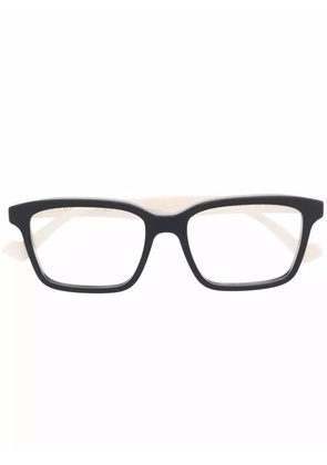 Gucci Eyewear rectangle-frame clear glasses - Neutrals