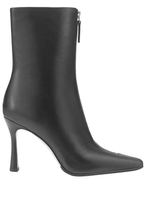 POTAMY leather ankle boots - Black