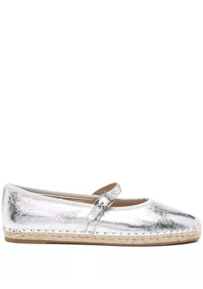 Michael Kors leather espadrilles - Silver