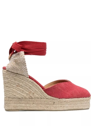 Castañer Chiara wedge espadrilles - Red
