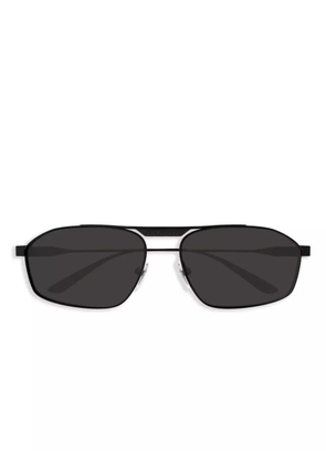 Balenciaga Eyewear metal frame rectangular sunglasses - Black