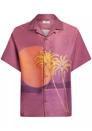 ETRO sunset-print shirt - Pink
