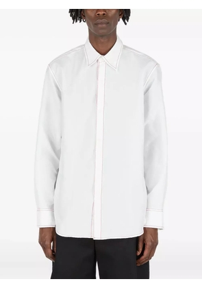 KANGHYUK contrast-stitch shirt - White