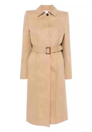 Alexander McQueen belted trench coat - Brown