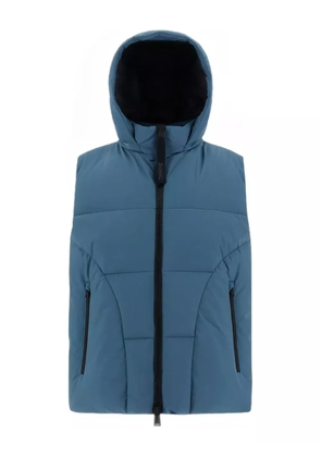 Herno hooded zip gilet - Blue