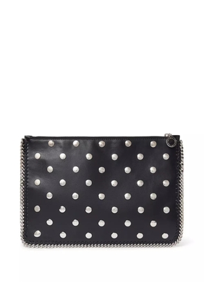 Stella McCartney stud-embellished clutch bag - Black