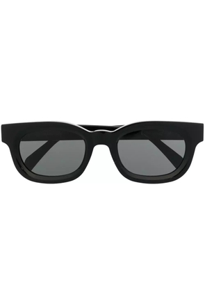 Retrosuperfuture logo-lettering square-frame sunglasses - Black