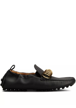 Tod's ring-embellished loafers - Black