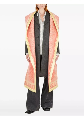 MERYLL ROGGE detachable-scarf wool coat - Grey