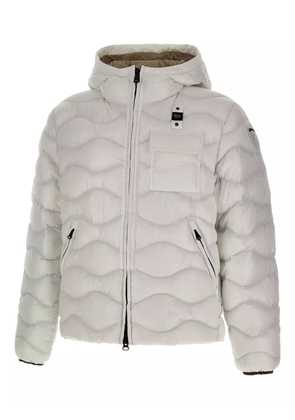Blauer Bryant chest-pocket quilted jacket - White