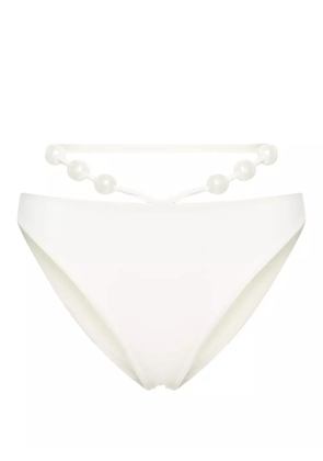 Magda Butrym pearl-detail bikini bottoms - White