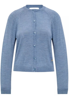 Moschino virgin wool cardigan - Blue