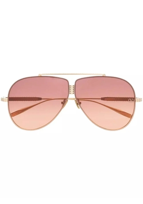 VALENTINO GARAVANI EYEWEAR Rockstud pilot-frame sunglasses - Gold