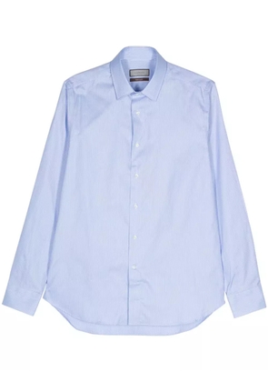 Canali long-sleeve cotton shirt - Blue