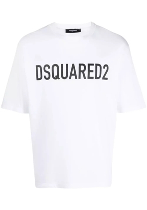 DSQUARED2 logo-print cotton T-shirt - White