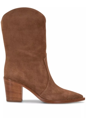 Gianvito Rossi Denver 70 mm suede boots - Brown