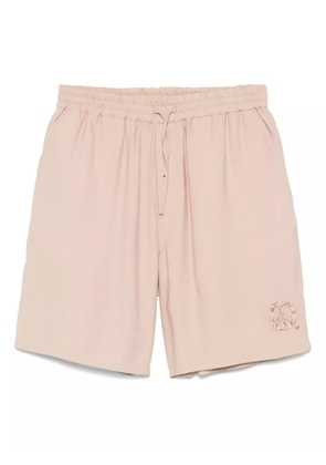 Emporio Armani peace sign-motif shorts - Neutrals