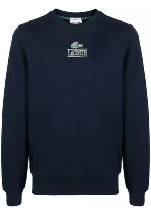 Lacoste Signature logo-print jumper - Blue