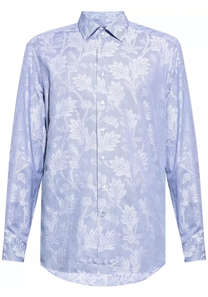 ETRO floral-print cotton shirt - Blue