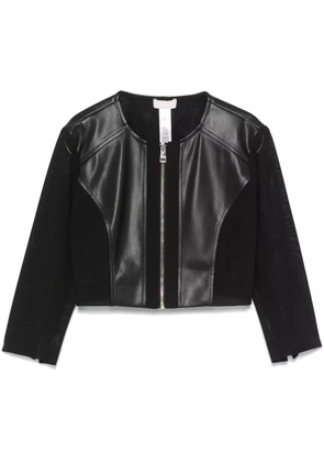 LIU JO cropped jacket - Black