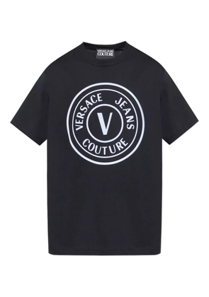 Versace Jeans Couture circular logo T-shirt - Black