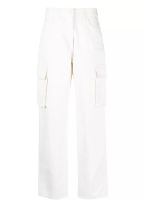 Givenchy distressed straight-leg cargo jeans - White