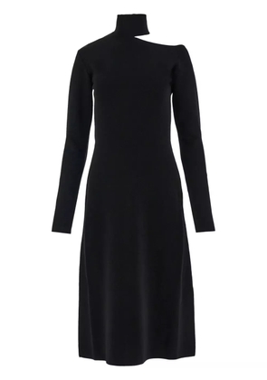 Ferragamo cut-out knitted midi dress - Black