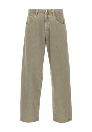 AGOLDE faded five-pocket jeans - Green