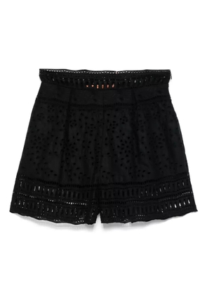 Ermanno Scervino broderie-anglaise shorts - Black