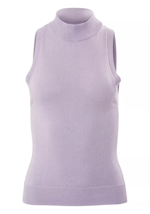Carolina Herrera sleeveless knitted top - Purple