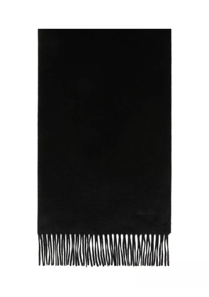 Max Mara fringed scarf - Black