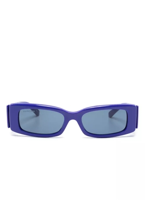 Balenciaga Eyewear logo-print arm detail sunglasses - Blue