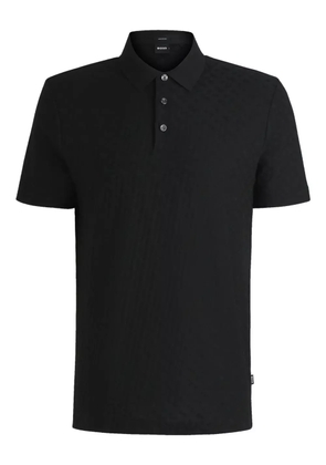 BOSS cotton polo shirt - Black