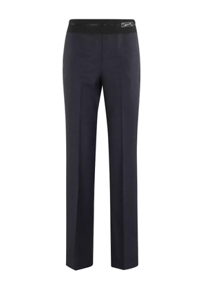 Erika Cavallini textured-weave tailored trousers - Blue