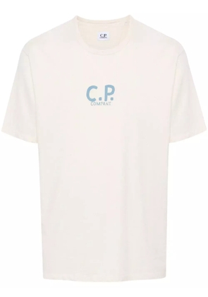 C.P. Company logo-print cotton T-shirt - Neutrals