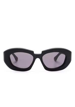 Kuboraum X23 geometric-frame sunglasses - Black