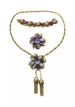 Jennifer Gibson Jewellery Florenza 1960s Dragons Breath necklace set - Gold