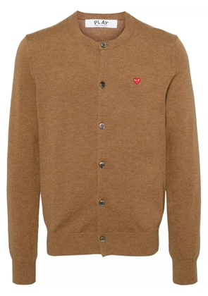 Comme Des Garçons Play wool cardigan - Brown
