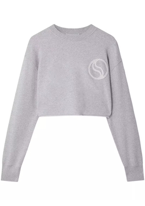 Stella McCartney S-Wave cropped sweatshirt - Grey