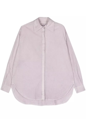 QUIRA crinkled cotton shirt - Purple